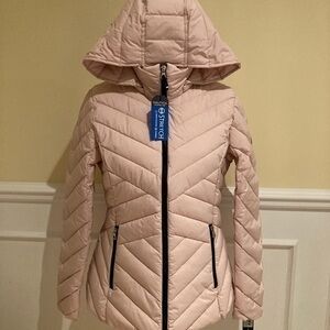NWT NAUTICA Women Puffer Jacket, Pink, Size Medium